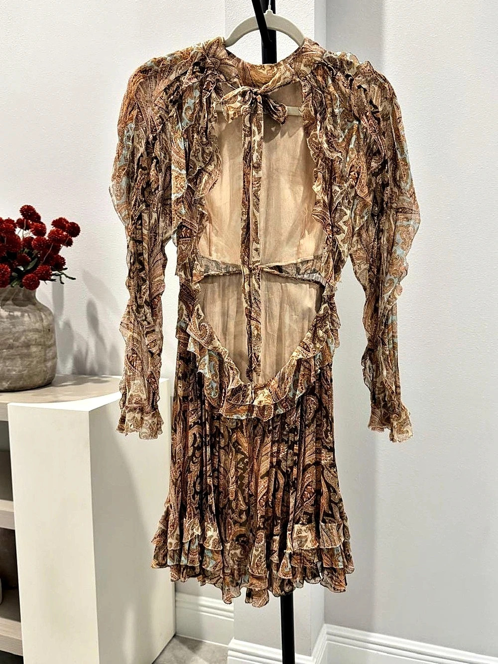 Zimmermann Paisley Ruffle Mini Dress - Picture 6 of 6